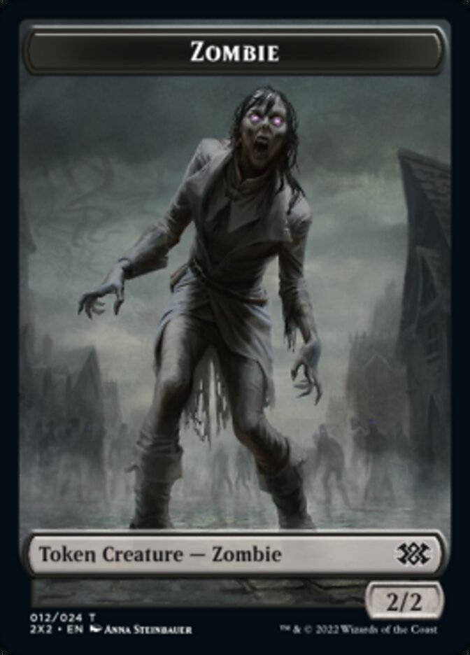 Zombie // Soldier Double-Sided Token [Double Masters 2022 Tokens] | Tables and Towers