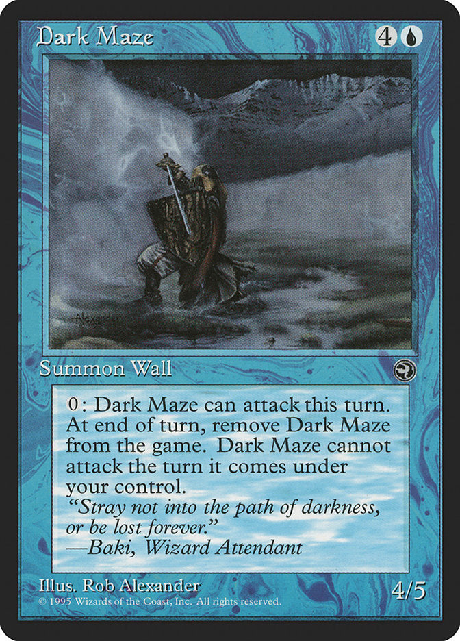 Dark Maze (Baki Flavor Text) [Homelands] | Tables and Towers