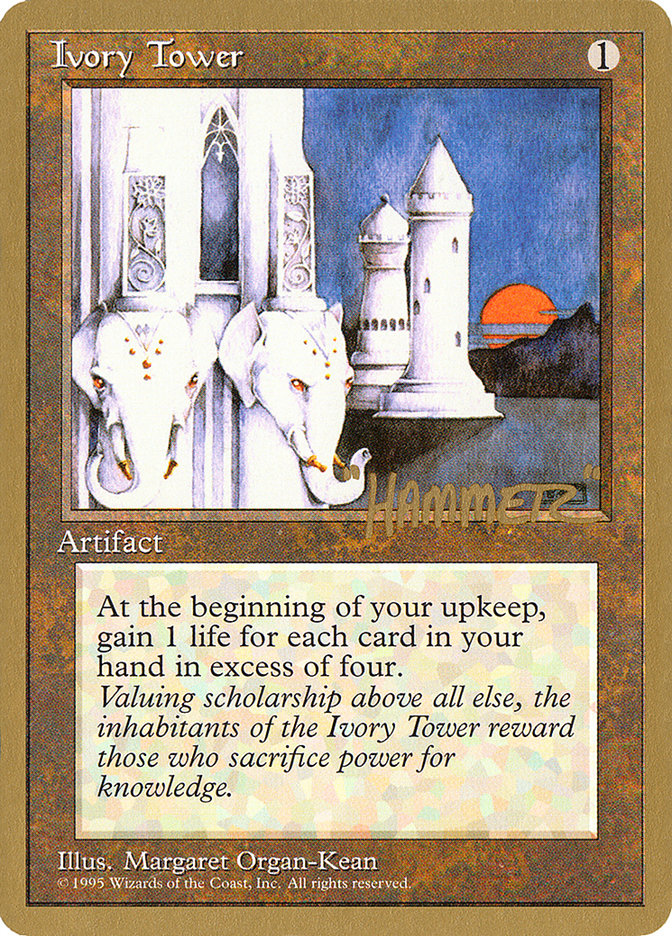 Ivory Tower (Shawn "Hammer" Regnier) [Pro Tour Collector Set] | Tables and Towers