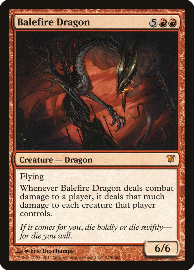 Balefire Dragon [Innistrad] | Tables and Towers