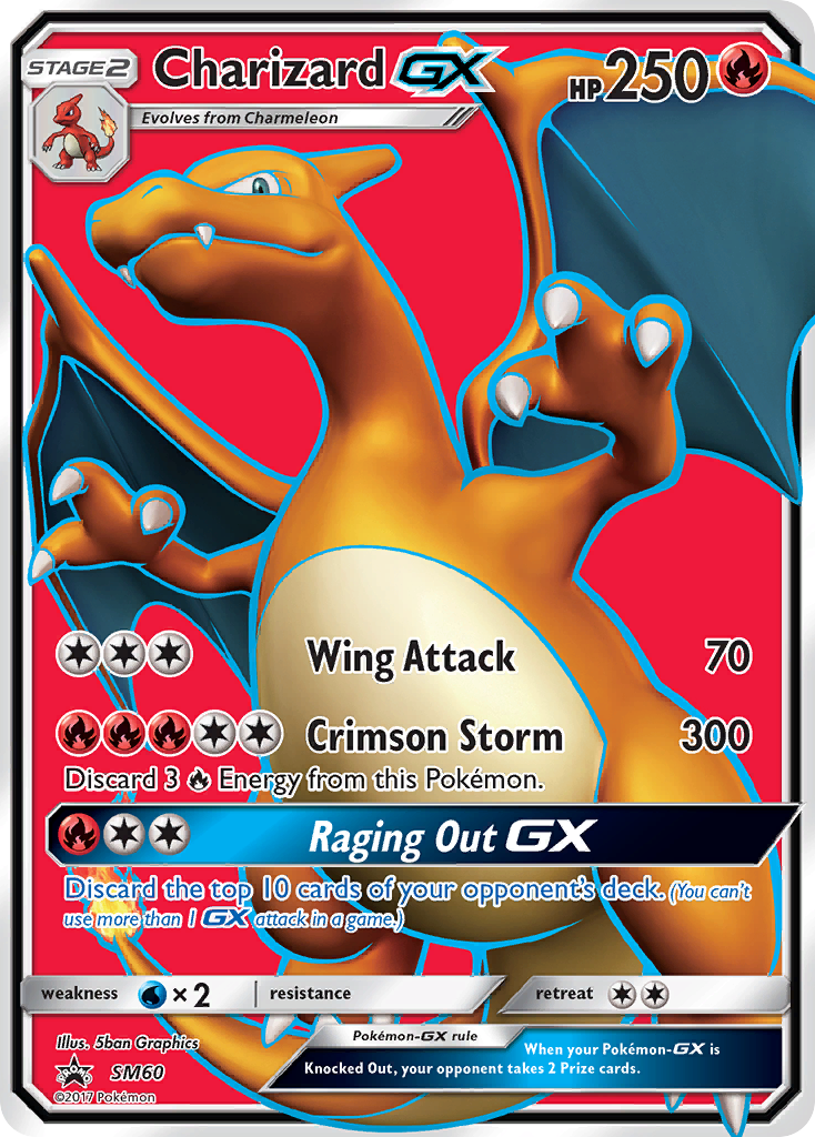 Charizard GX (SM60) [Sun & Moon: Black Star Promos] | Tables and Towers