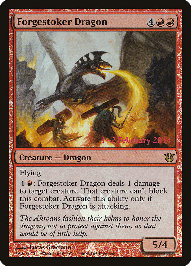 Forgestoker Dragon [Born of the Gods Prerelease Promos] | Tables and Towers