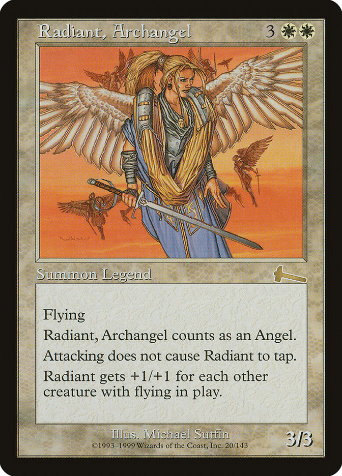 Radiant, Archangel [Urza's Legacy] | Tables and Towers