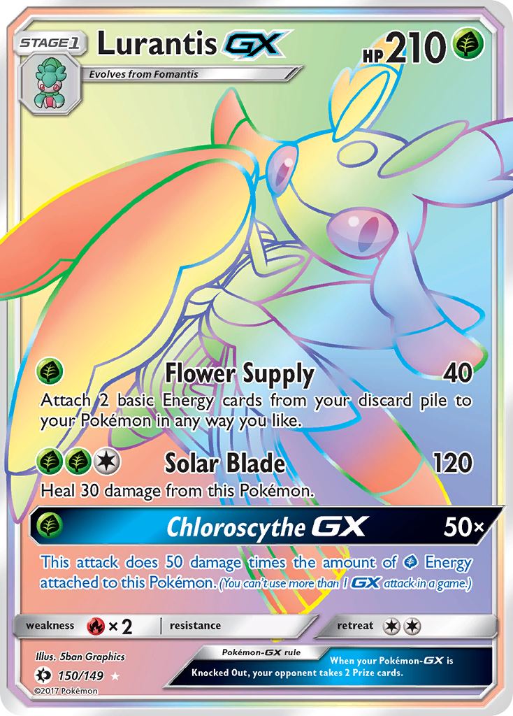 Lurantis GX (150/149) [Sun & Moon: Base Set] | Tables and Towers