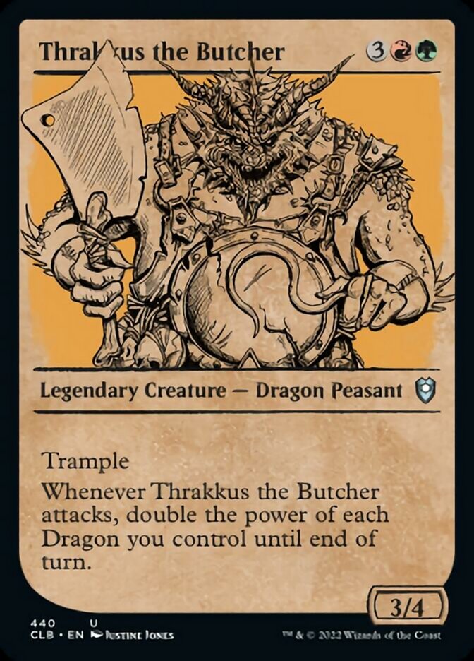 Thrakkus the Butcher (Showcase) [Commander Legends: Battle for Baldur's Gate] | Tables and Towers