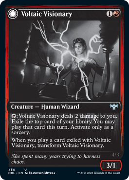 Voltaic Visionary // Volt-Charged Berserker [Innistrad: Double Feature] | Tables and Towers