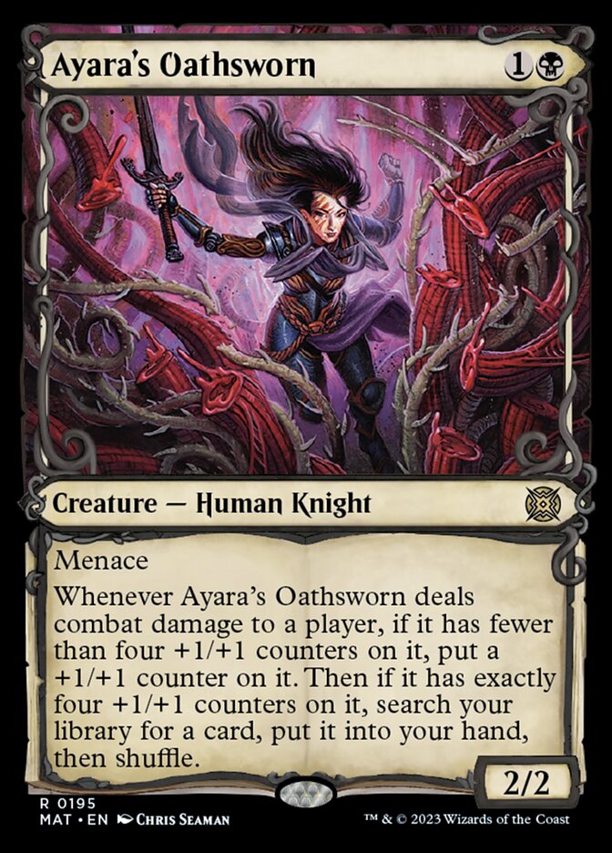 Ayara's Oathsworn (Showcase Halo Foil) [March of the Machine: The Aftermath] | Tables and Towers