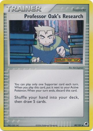 Professor Oak's Research (80/101) (Stamped) [EX: Dragon Frontiers] | Tables and Towers