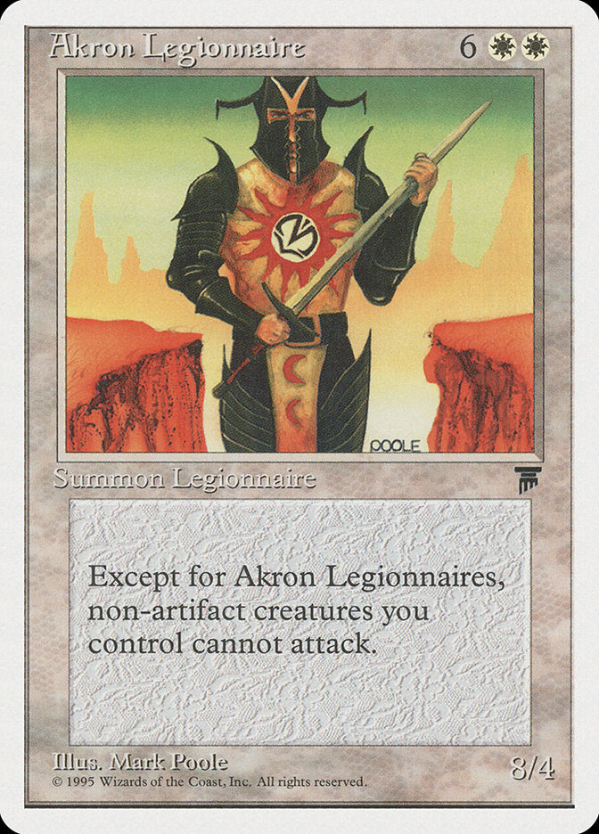 Akron Legionnaire [Chronicles] | Tables and Towers