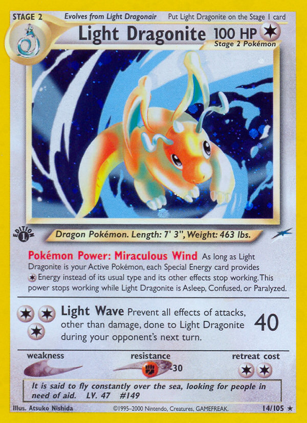 Light Dragonite (14/105) [Neo Destiny 1st Edition] | Tables and Towers