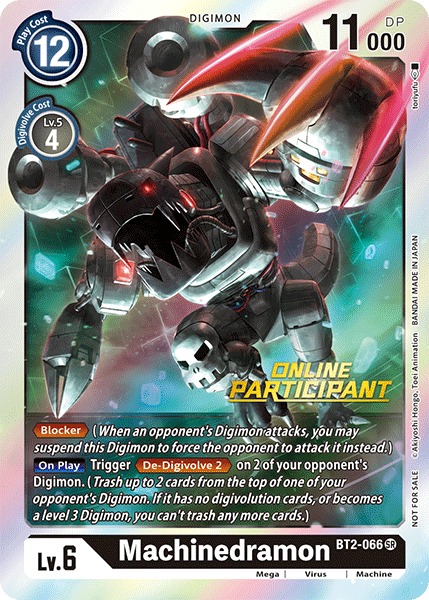 Machinedramon [BT2-066] (Online Participant) [Release Special Booster Ver.1.0 Promos] | Tables and Towers