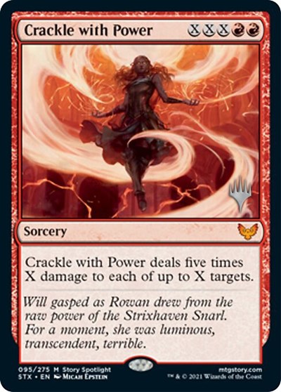 Crackle with Power (Promo Pack) [Strixhaven: School of Mages Promos] | Tables and Towers