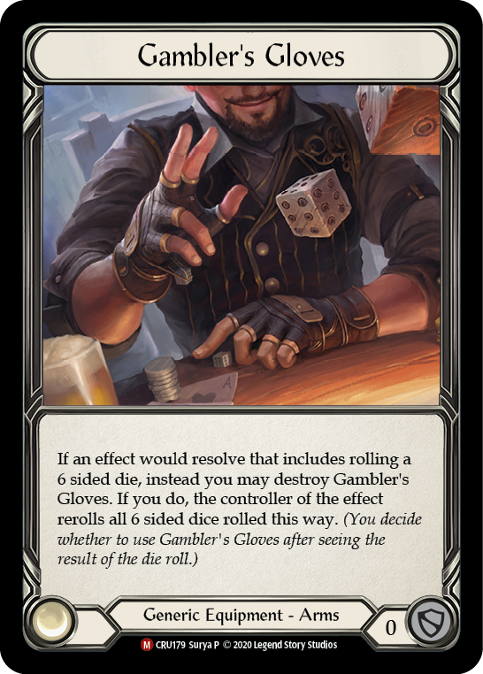 Gambler's Gloves [CRU179] (Crucible of War)  1st Edition Normal | Tables and Towers