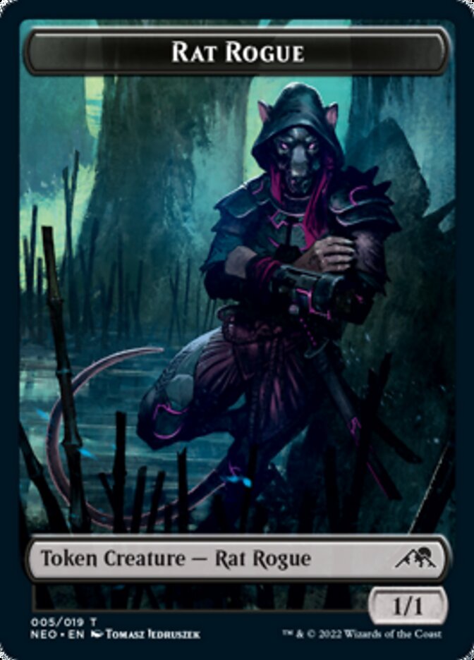 Rat Rogue Token [Kamigawa: Neon Dynasty Tokens] | Tables and Towers