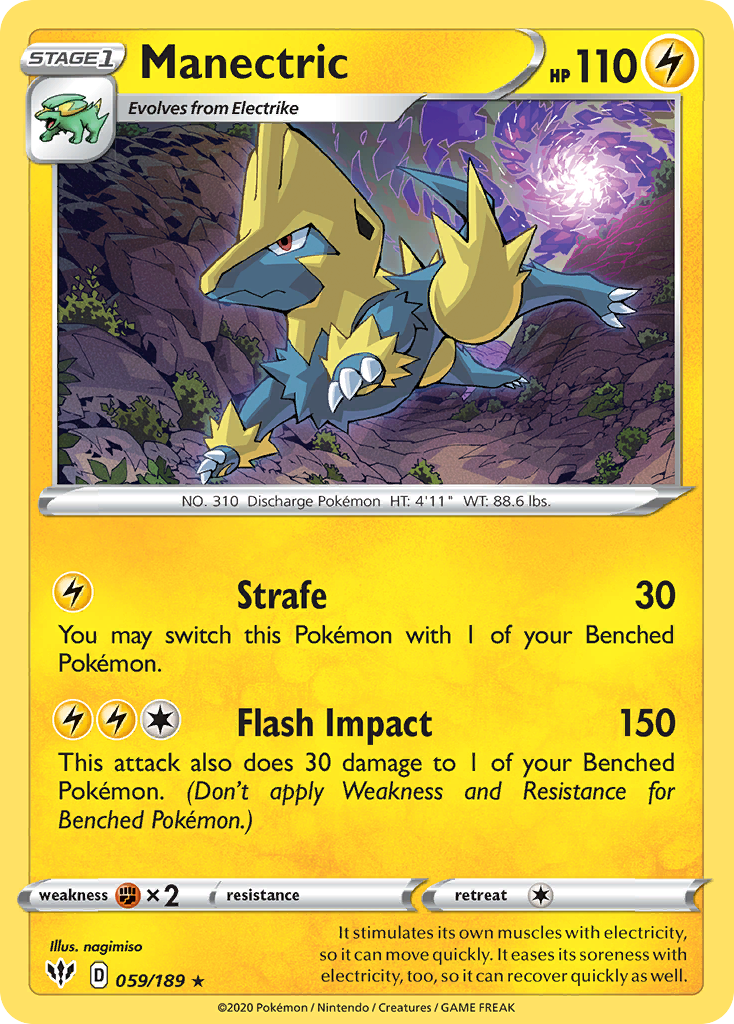 Manectric (059/189) [Sword & Shield: Darkness Ablaze] | Tables and Towers