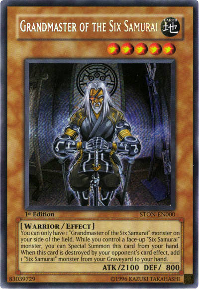 Grandmaster of the Six Samurai [STON-EN000] Secret Rare | Tables and Towers