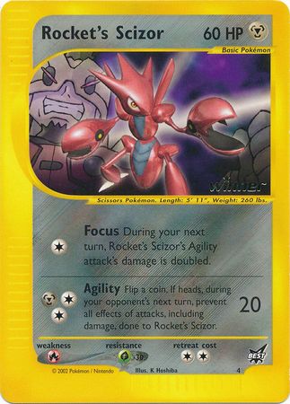 Rocket's Scizor (4) (Winner) [Best of Promos] | Tables and Towers