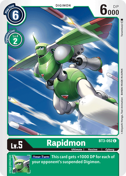 Rapidmon [BT3-052] [Release Special Booster Ver.1.5] | Tables and Towers