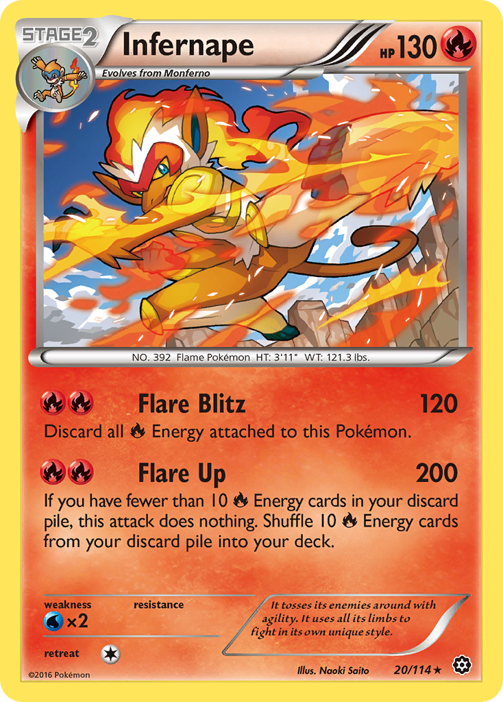 Infernape (20/114) [XY: Steam Siege] | Tables and Towers