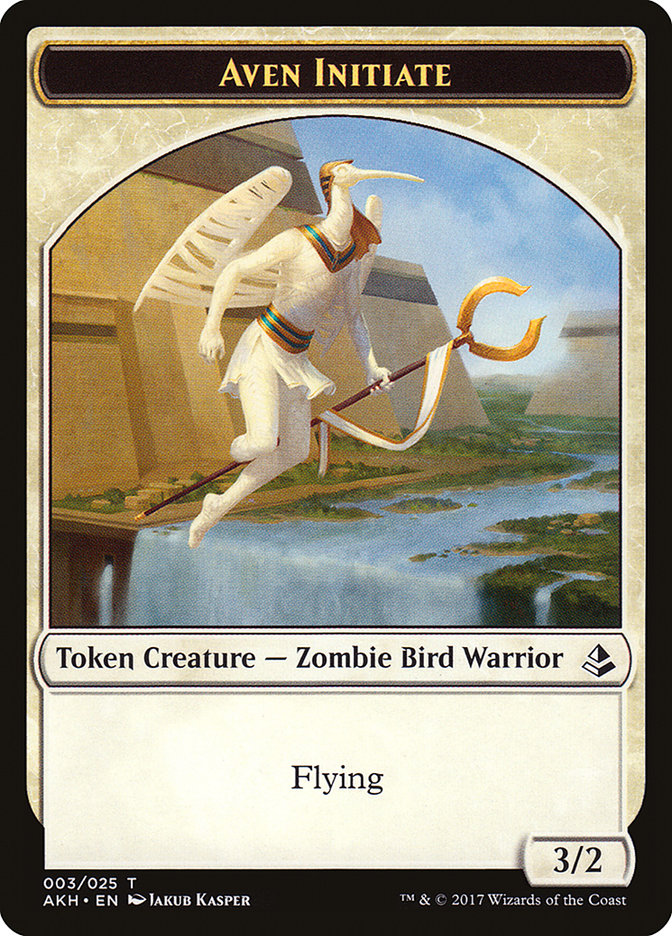 Aven Initiate Token [Amonkhet Tokens] | Tables and Towers