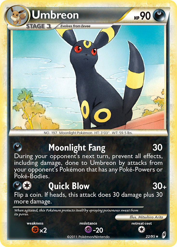 Umbreon (22/95) [HeartGold & SoulSilver: Call of Legends] | Tables and Towers