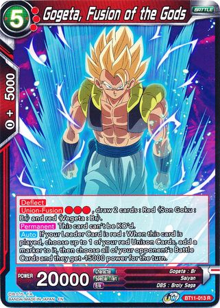 Gogeta, Fusion of the Gods (BT11-013) [Vermilion Bloodline] | Tables and Towers