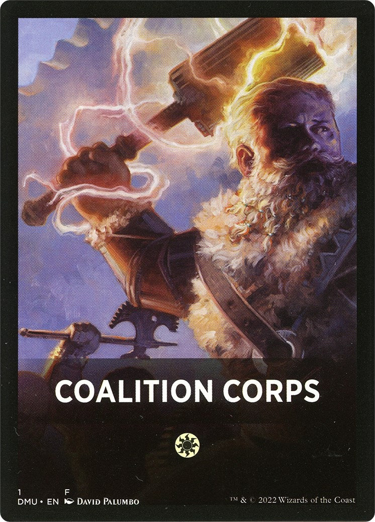 Coalition Corps Theme Card [Dominaria United Tokens] | Tables and Towers