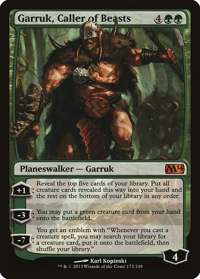 Garruk, Caller of Beasts [Magic 2014] | Tables and Towers