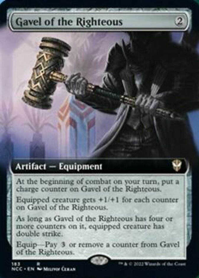 Gavel of the Righteous (Extended Art) [Streets of New Capenna Commander] | Tables and Towers