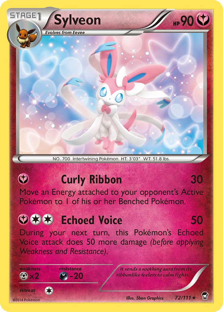 Sylveon (72/111) (Theme Deck Exclusive) [XY: Furious Fists] | Tables and Towers