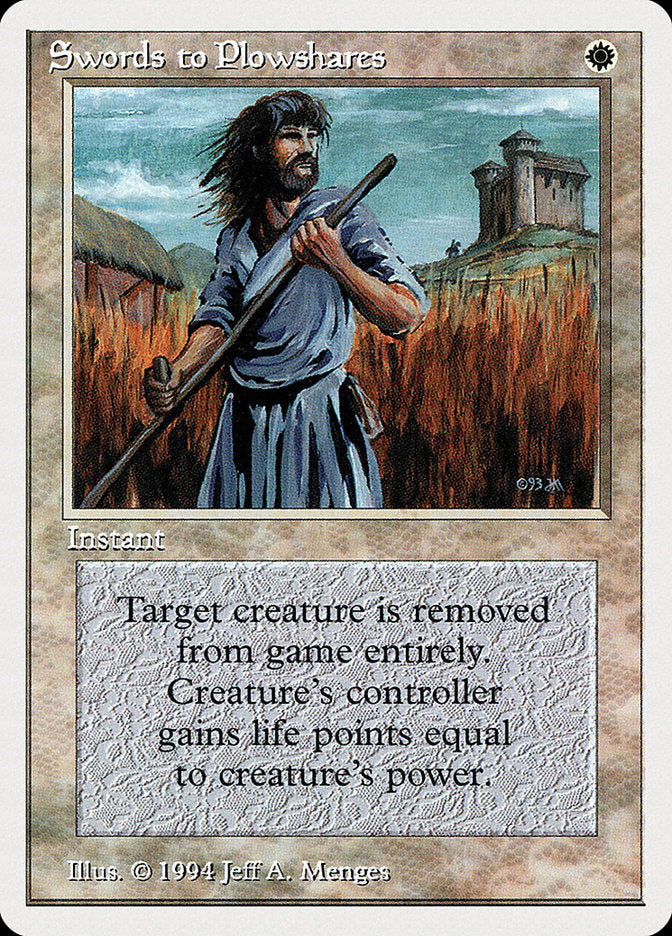 Swords to Plowshares [Summer Magic / Edgar] | Tables and Towers