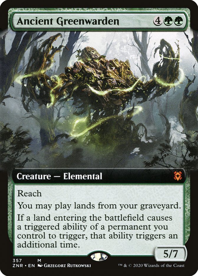 Ancient Greenwarden (Extended Art) [Zendikar Rising] | Tables and Towers