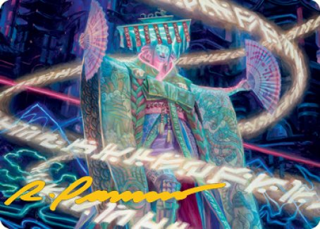 Satsuki, the Living Lore Art Card (Gold-Stamped Signature) [Kamigawa: Neon Dynasty Art Series] | Tables and Towers