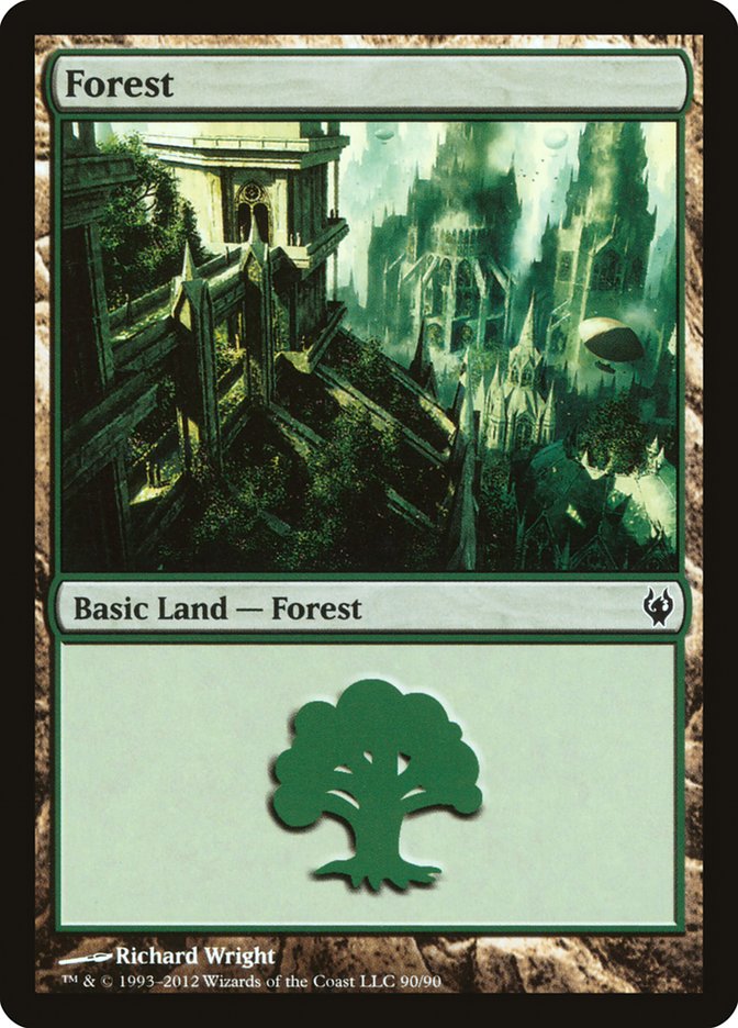 Forest (90) [Duel Decks: Izzet vs. Golgari] | Tables and Towers