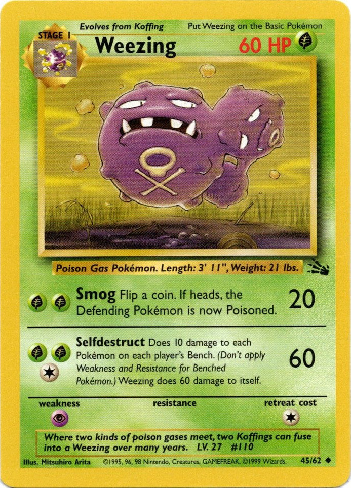 Weezing (45/62) [Fossil Unlimited] | Tables and Towers