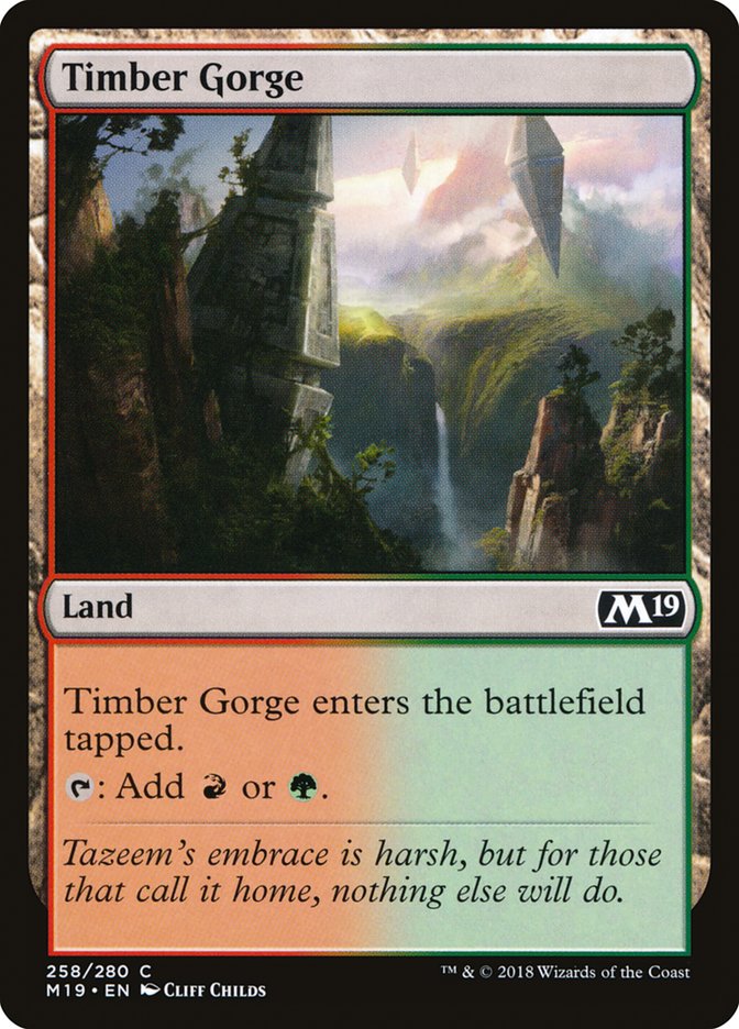 Timber Gorge [Core Set 2019] | Tables and Towers