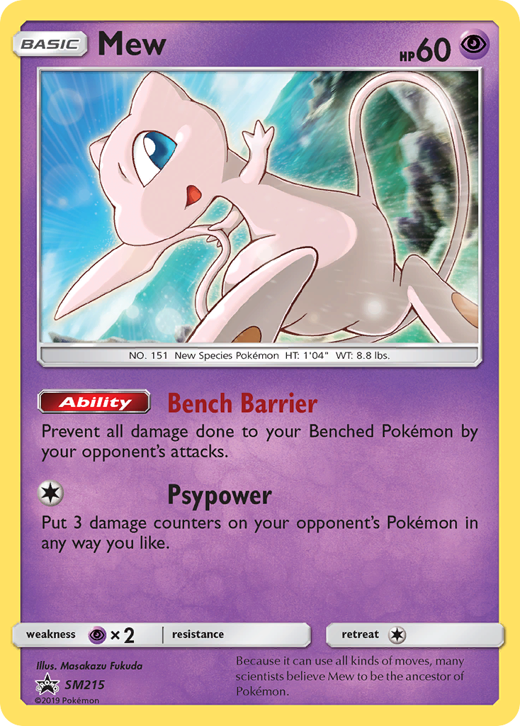 Mew (SM215) [Sun & Moon: Black Star Promos] | Tables and Towers