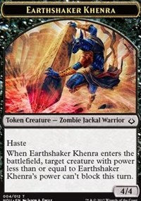 Earthshaker Khenra // Cat Double-Sided Token [Hour of Devastation Tokens] | Tables and Towers