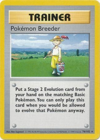 Pokemon Breeder (76/102) [Base Set Shadowless Unlimited] | Tables and Towers