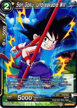 Son Goku, Unbreakable Will (EX06-23) [Special Anniversary Set] | Tables and Towers