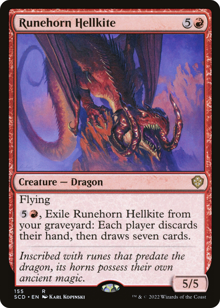 Runehorn Hellkite [Starter Commander Decks] | Tables and Towers