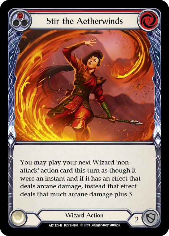 Stir the Aetherwinds (Red) [ARC129-R] (Arcane Rising)  1st Edition Normal | Tables and Towers