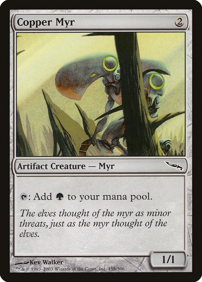 Copper Myr [Mirrodin] | Tables and Towers