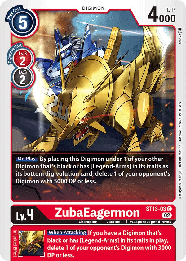 ZubaEagermon [ST13-03] [Starter Deck: Ragnaloardmon] | Tables and Towers