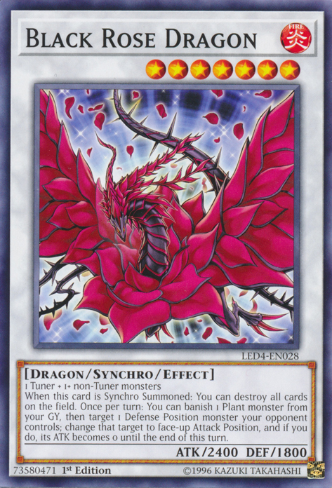 Black Rose Dragon [LED4-EN028] Common | Tables and Towers