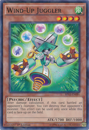 Wind-Up Juggler [BP03-EN086] Shatterfoil Rare | Tables and Towers