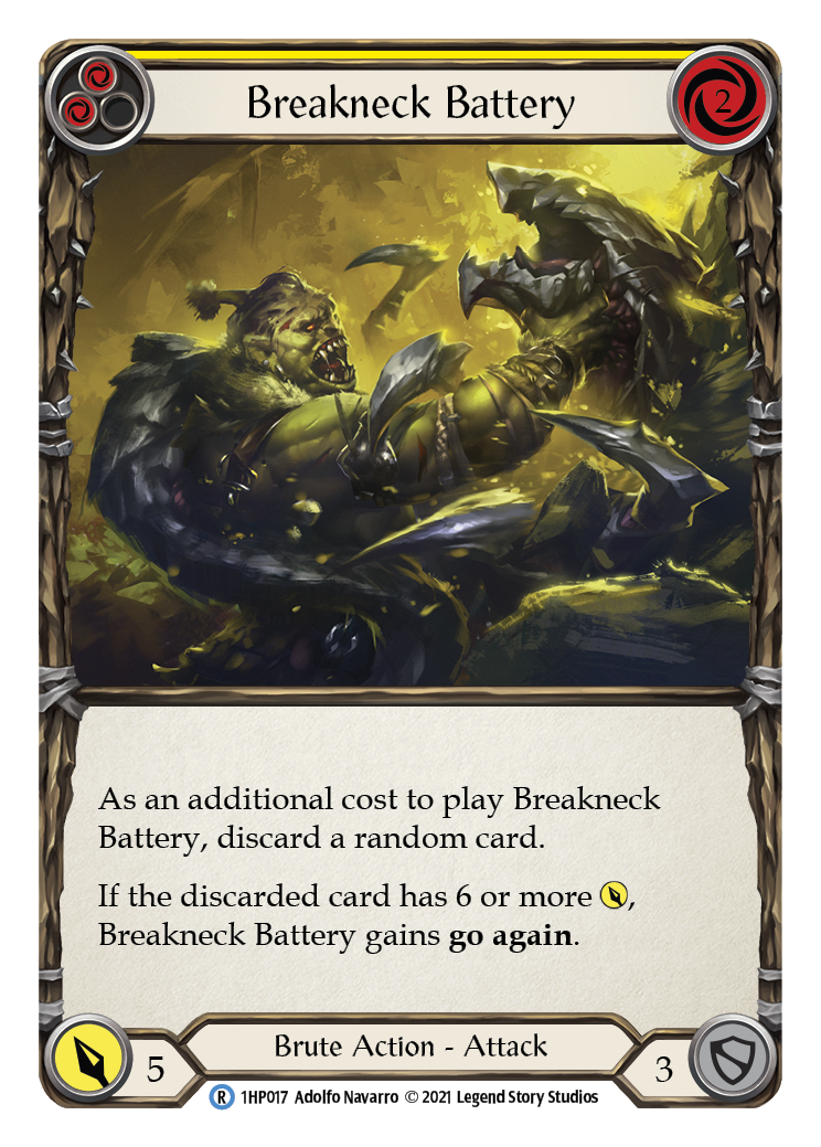 Breakneck Battery (Yellow) [1HP017] (History Pack 1) | Tables and Towers