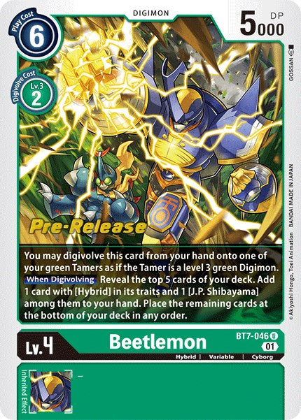 Beetlemon [BT7-046] [Next Adventure Pre-Release Cards] | Tables and Towers