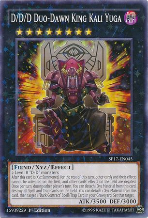 D/D/D Duo-Dawn King Kali Yuga [SP17-EN045] Starfoil Rare | Tables and Towers