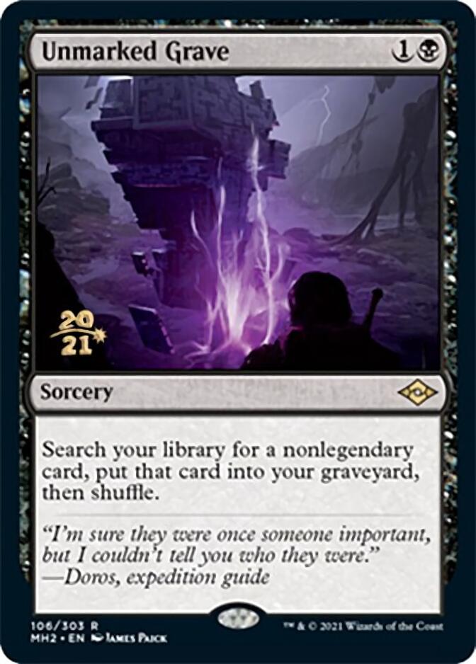 Unmarked Grave [Modern Horizons 2 Prerelease Promos] | Tables and Towers